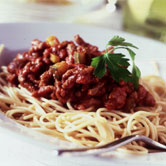 Spaghetti Bolognaise courtesy of MLC